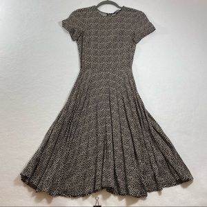 H&M Skater Dress black Polka Dot Dress Woman’s Dress Short Sleeve